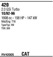 Sistem de esapament WALKER RV42005