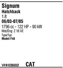 Sistem de esapament WALKER VHH28002