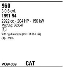 Sistem de esapament WALKER VO94009