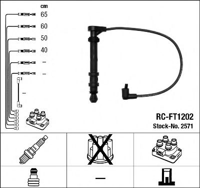 Imagine Set cablaj aprinder NGK 2571