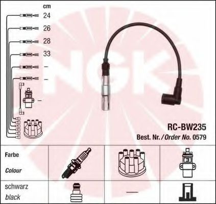 Imagine Set cablaj aprinder NGK 44312