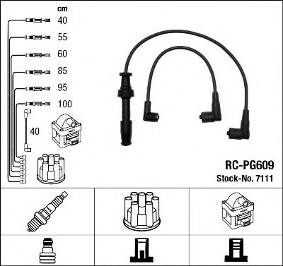 Set cablaj aprinder NGK 7111