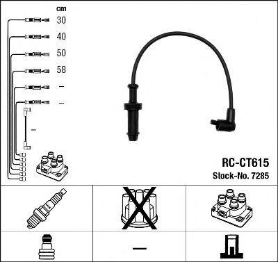 Imagine Set cablaj aprinder NGK 7285