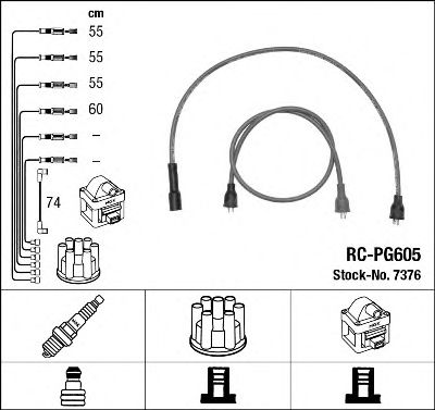 Imagine Set cablaj aprinder NGK 7376