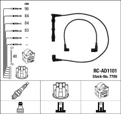 Imagine Set cablaj aprinder NGK 7709