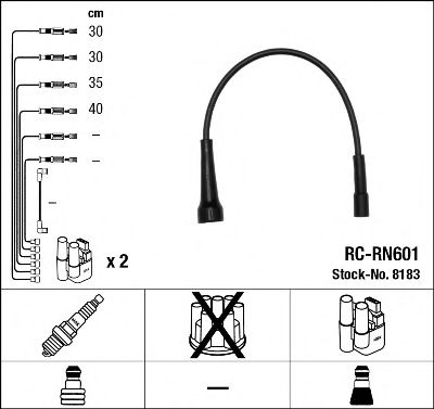 Imagine Set cablaj aprinder NGK 8183