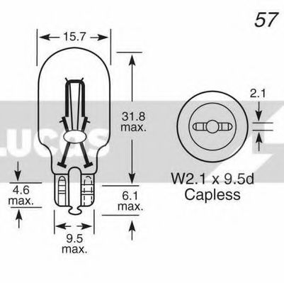 Imagine Bec, semnalizator LUCAS ELECTRICAL LLB955