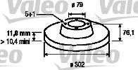 Imagine Disc frana VALEO 186124