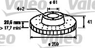 Imagine Disc frana VALEO 186208