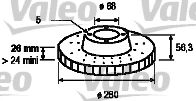 Imagine Disc frana VALEO 186289