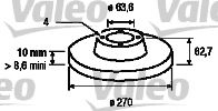 Imagine Disc frana VALEO 186428