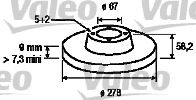 Imagine Disc frana VALEO 186462