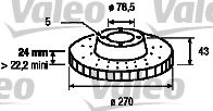 Imagine Disc frana VALEO 186537