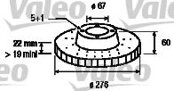 Imagine Disc frana VALEO 186551