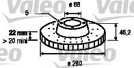 Imagine Disc frana VALEO 186582