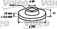 Imagine Disc frana VALEO 186647