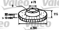 Imagine Disc frana VALEO 187061