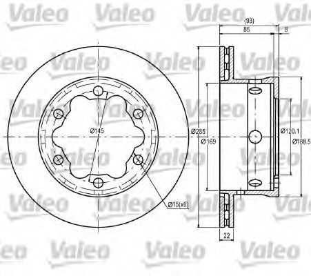 Imagine Disc frana VALEO 187081