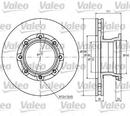 Imagine Disc frana VALEO 187082