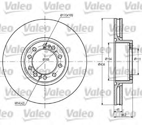 Imagine Disc frana VALEO 187087