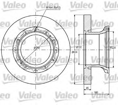 Imagine Disc frana VALEO 187088