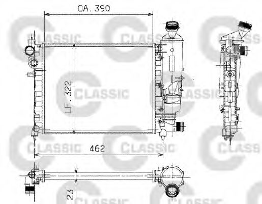 Imagine Radiator, racire motor VALEO 230372