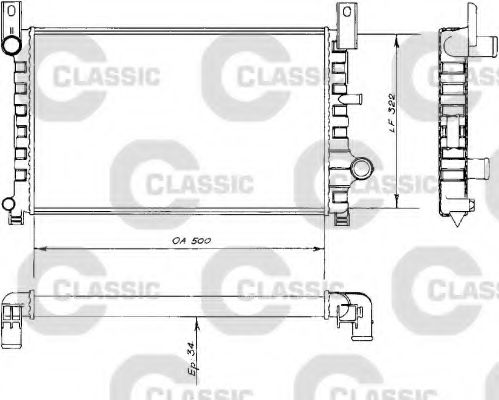 Imagine Radiator, racire motor VALEO 230484