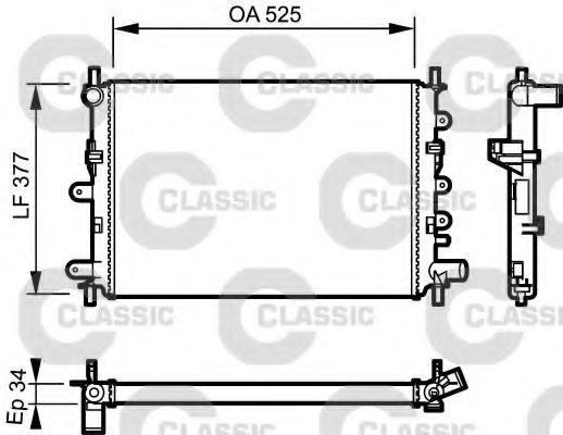 Imagine Radiator, racire motor VALEO 230856