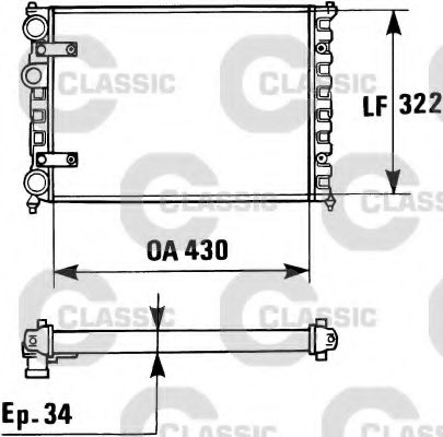 Imagine Radiator, racire motor VALEO 230946