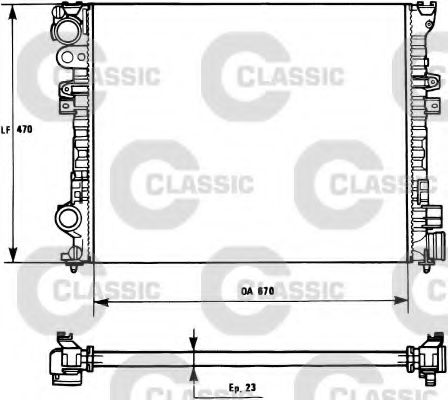 Imagine Radiator, racire motor VALEO 231166