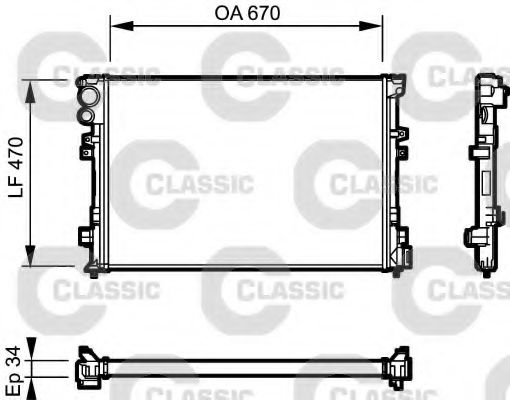 Imagine Radiator, racire motor VALEO 231168