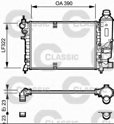 Imagine Radiator, racire motor VALEO 231528