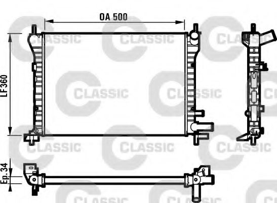 Imagine Radiator, racire motor VALEO 231617