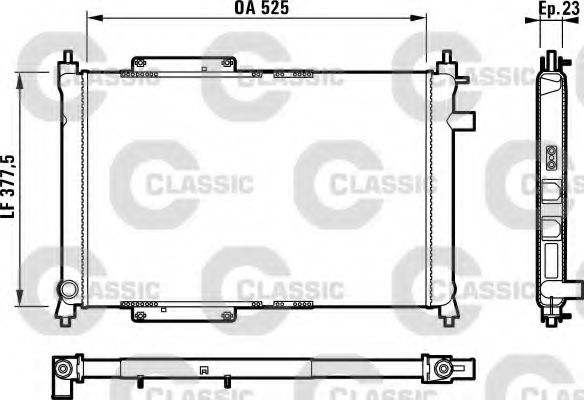 Imagine Radiator, racire motor VALEO 231818