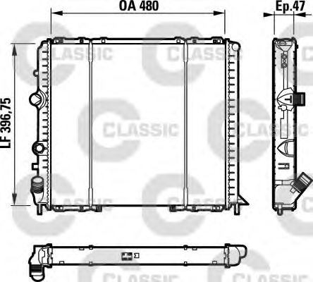 Imagine Radiator, racire motor VALEO 232071