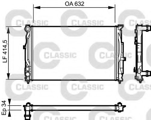 Imagine Radiator, racire motor VALEO 232361