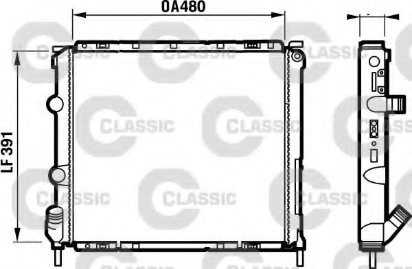 Imagine Radiator, racire motor VALEO 232474