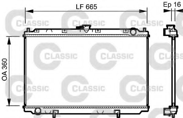 Imagine Radiator, racire motor VALEO 232528