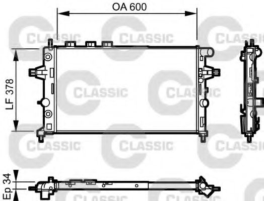 Imagine Radiator, racire motor VALEO 232548