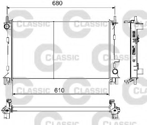 Imagine Radiator, racire motor VALEO 232735