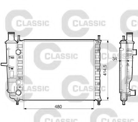 Imagine Radiator, racire motor VALEO 232788