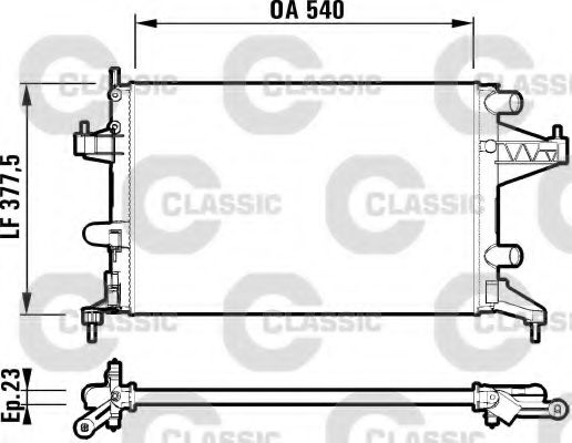 Imagine Radiator, racire motor VALEO 232825