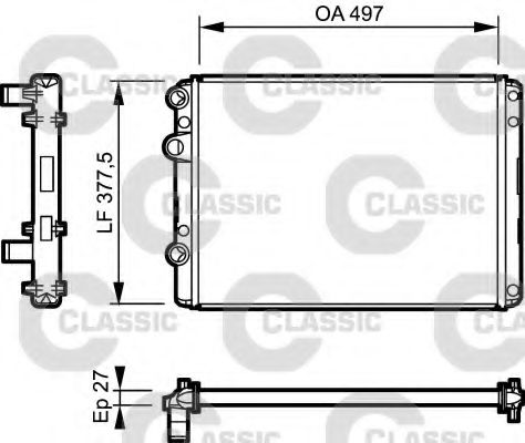 Imagine Radiator, racire motor VALEO 232953