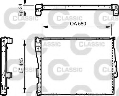 Imagine Radiator, racire motor VALEO 234276