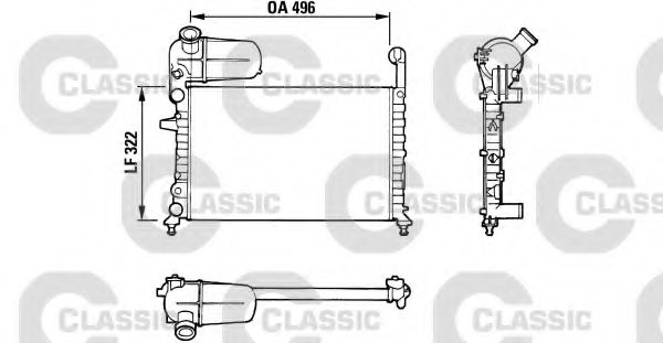 Imagine Radiator, racire motor VALEO 311070