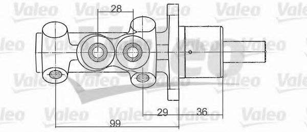 Imagine Pompa centrala, frana VALEO 350705