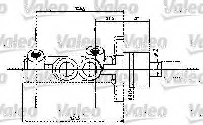 Imagine Pompa centrala, frana VALEO 402231