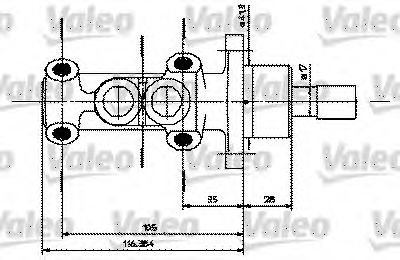 Imagine Pompa centrala, frana VALEO 402251