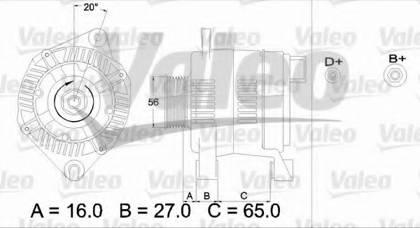 Imagine Generator / Alternator VALEO 436474