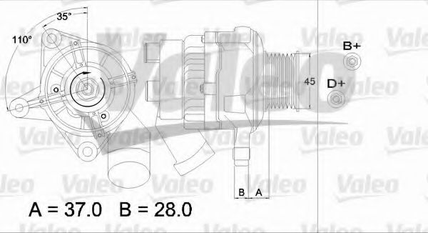 Imagine Generator / Alternator VALEO 437331